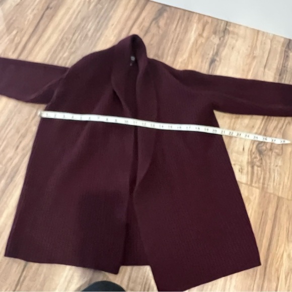 Eileen Fisher Chunky Knit Ribbed Wool Cardigan Sweater - Picture 7 of 8